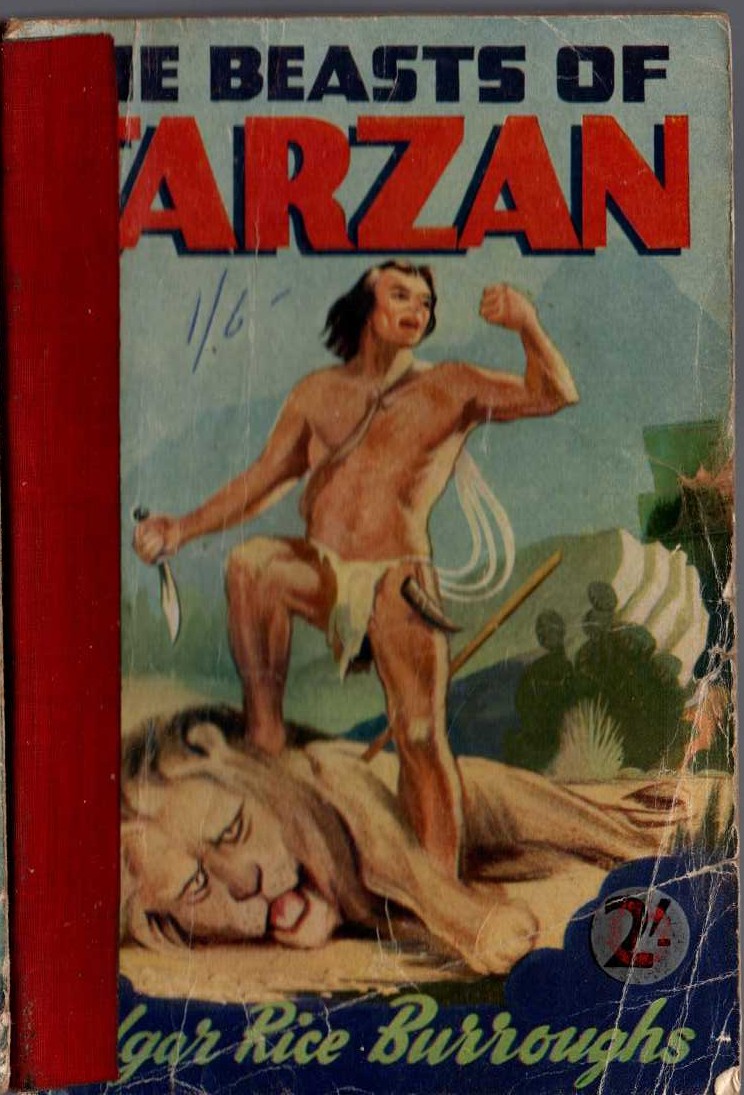 Edgar Rice Burroughs  THE BEASTS OF TARZAN front book cover image