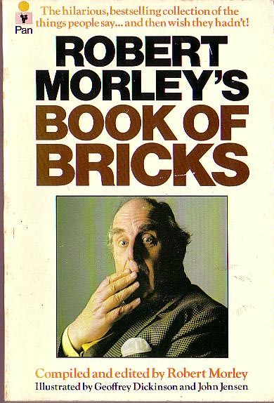Robert Morley  BOOK OF BRICKS front book cover image