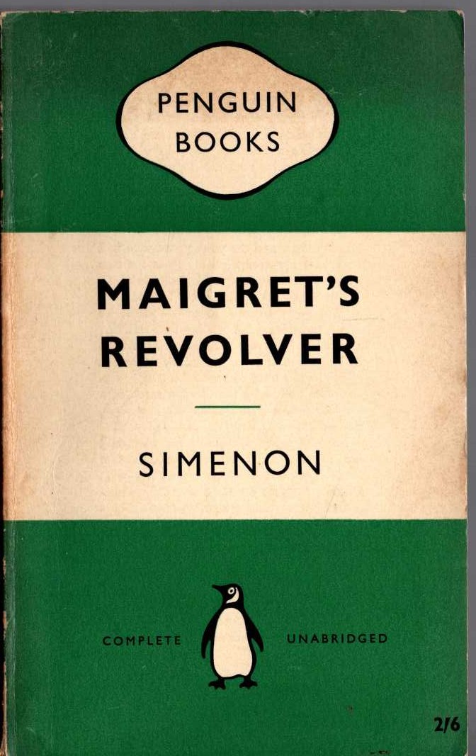 Georges Simenon  MAIGRET'S REVOLVER front book cover image