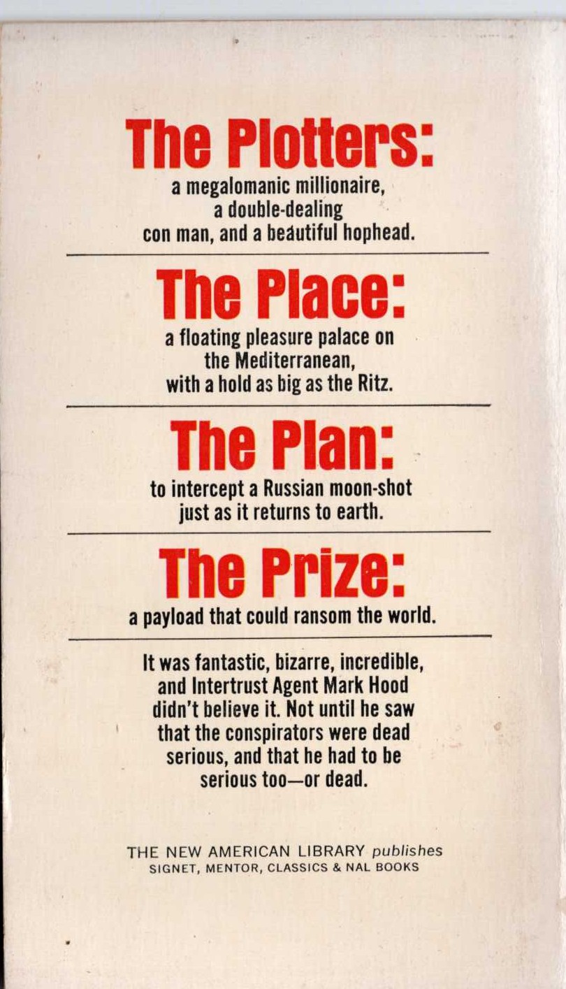 James Dark  SPYING BLIND magnified rear book cover image
