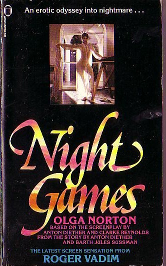 Olga Norton  NIGHT GAMES (Cindy Pickett) front book cover image