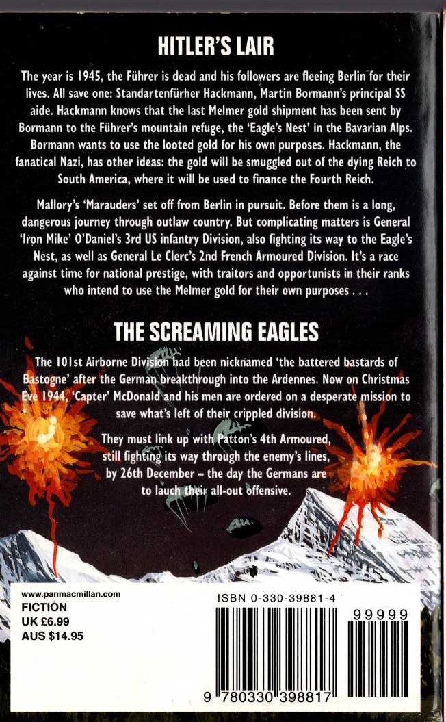 Leo Kessler  HITLER'S LAIR/ THE SCREAMING EAGLES magnified rear book cover image