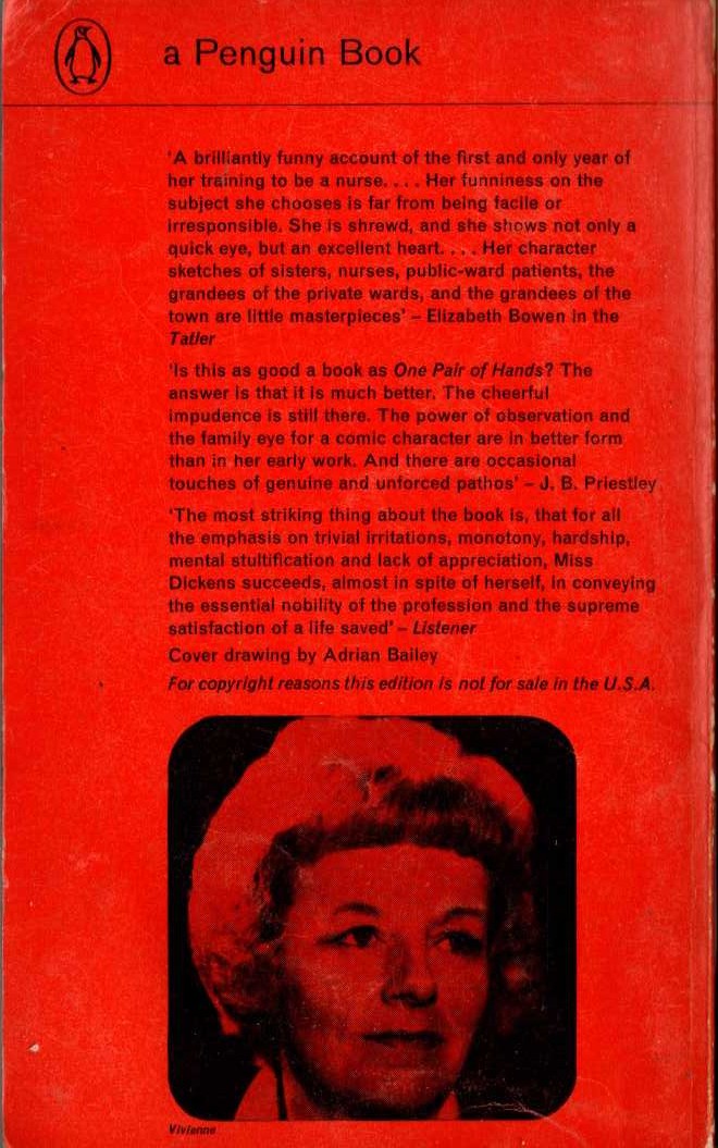 Monica Dickens  ONE PAIR OF FEET magnified rear book cover image