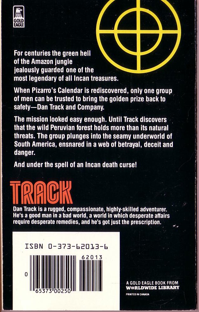 (Patrick Andrews) TRACK #13: AMAZON GOLD magnified rear book cover image