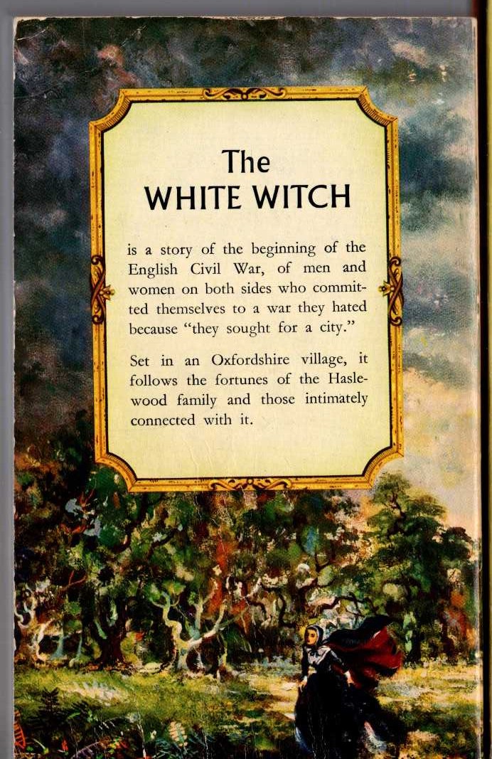 Elizabeth Goudge  THE WHITE WITCH magnified rear book cover image