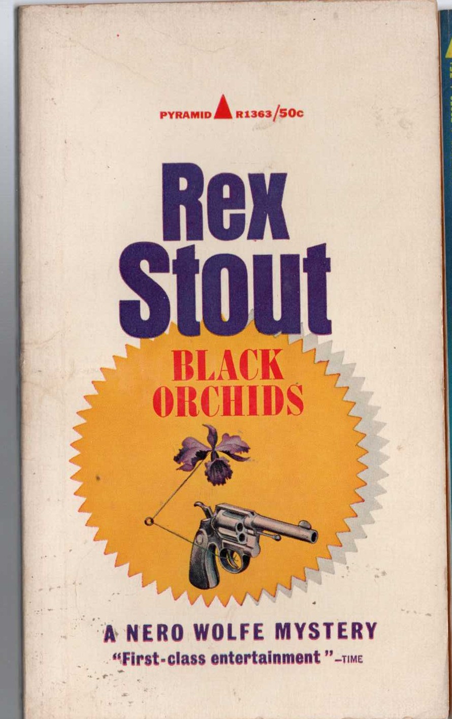 Rex Stout  BLACK ORCHIDS front book cover image