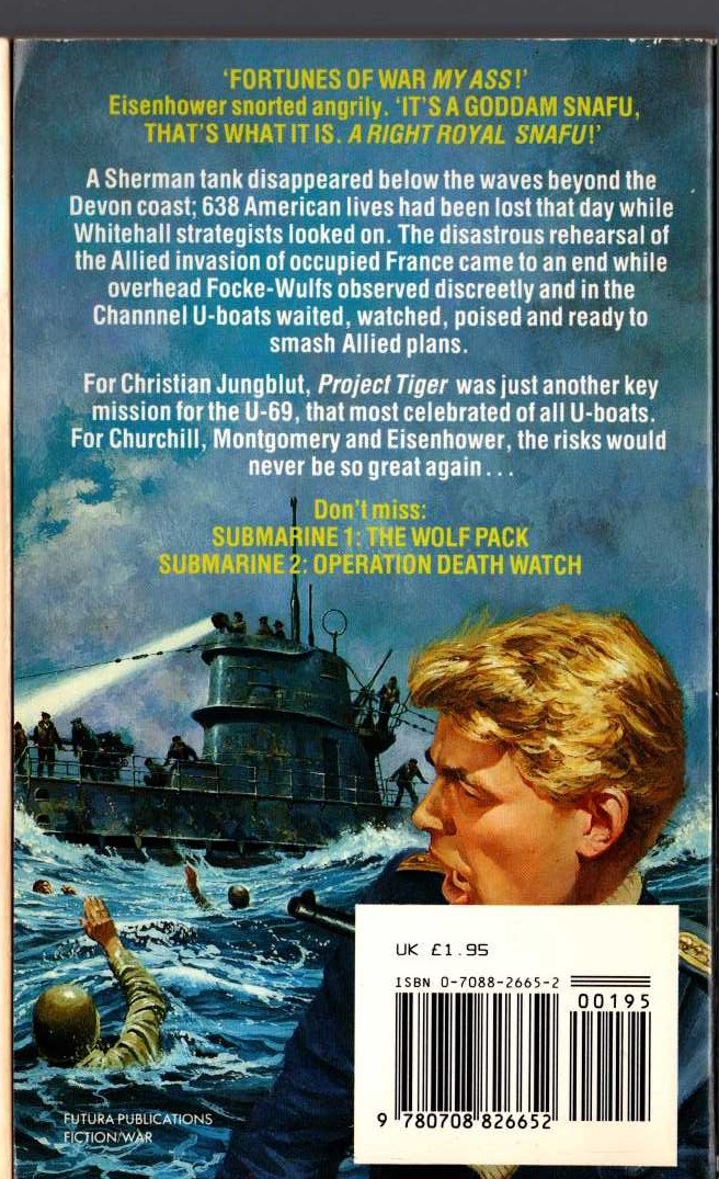 Leo Kessler  SUBMARINE 3: CONVOY TO CATASTROPHE magnified rear book cover image