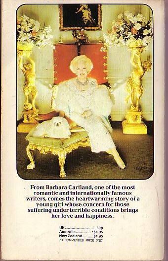 Barbara Cartland  THE TEMPTATIONS OF TORILLA magnified rear book cover image