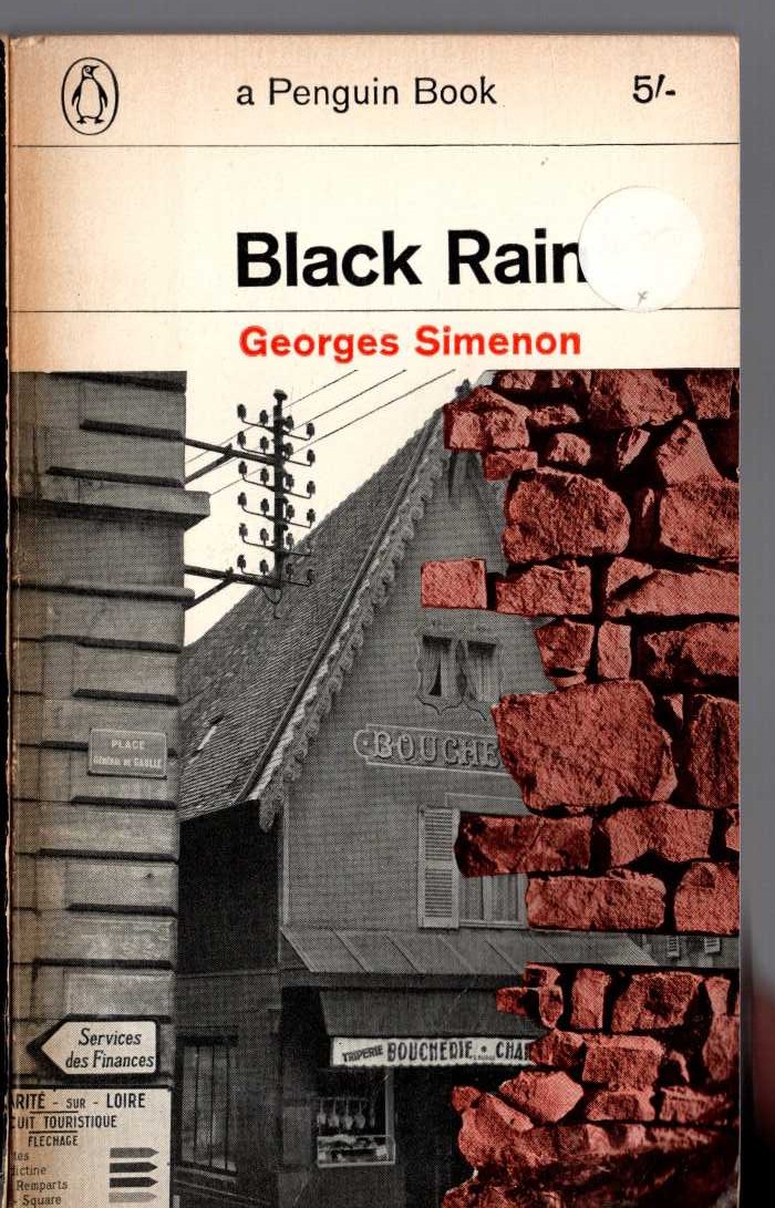Georges Simenon  BLACK RAIN front book cover image