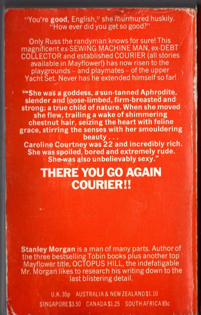 Stanley Morgan  COME AGAIN COURIER magnified rear book cover image