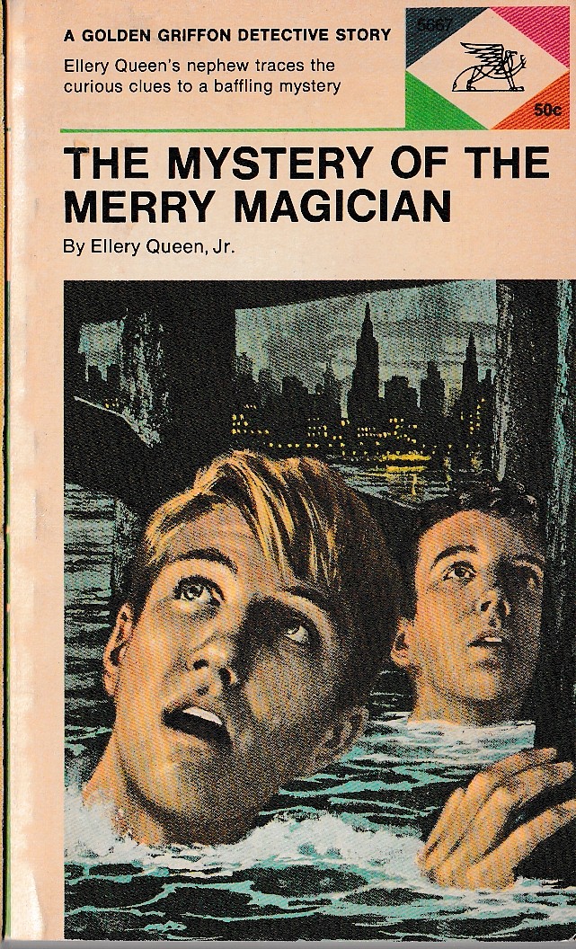 Ellery Queen  THE MYSTERY OF THE MERRY MAGICIAN front book cover image