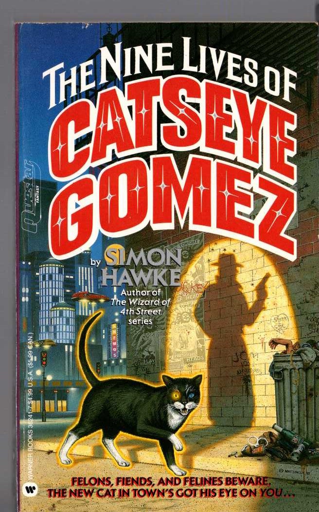 Simon Hawke  THE NINE LIVES OF CATSEYE GOMEZ front book cover image