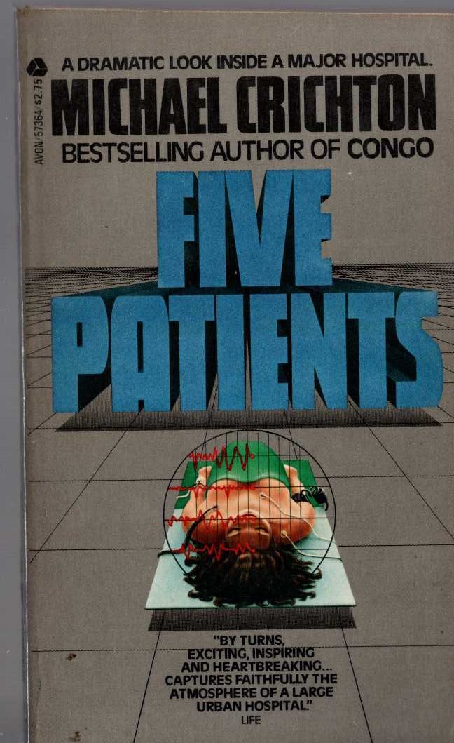 Michael Crichton  FIVE PATIENTS front book cover image