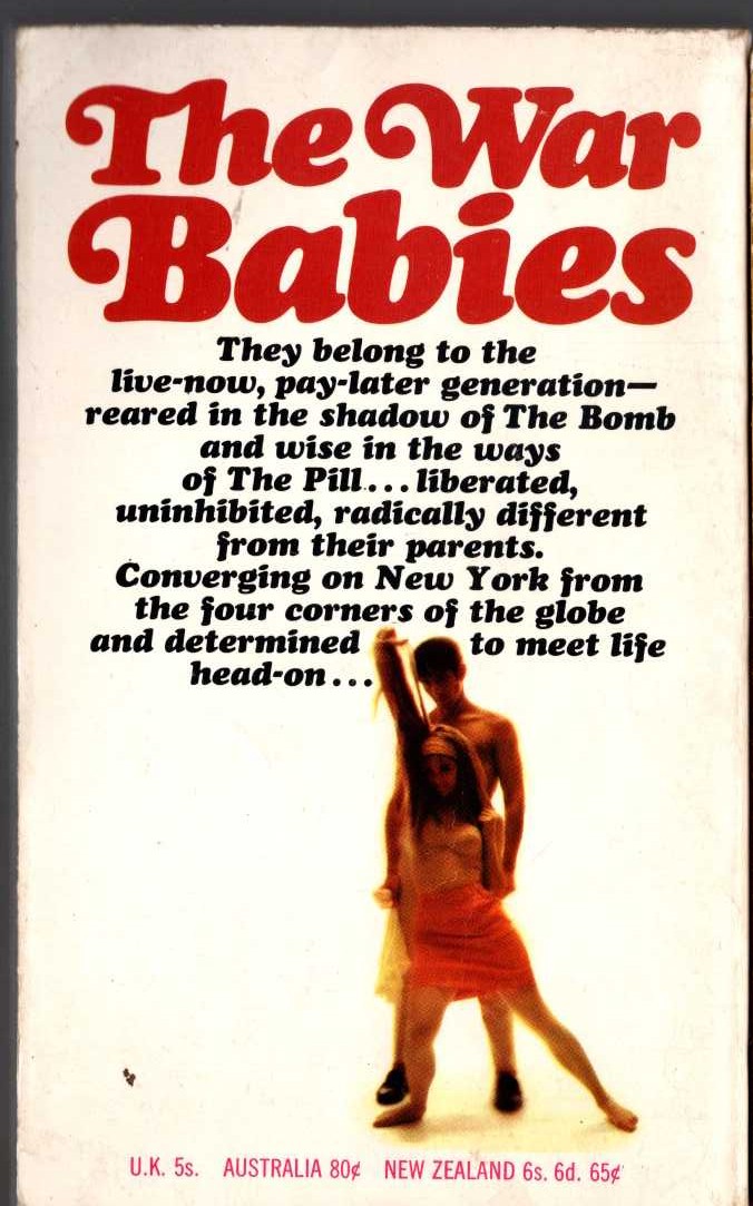 Gwen Davis  THE WAR BABIES magnified rear book cover image