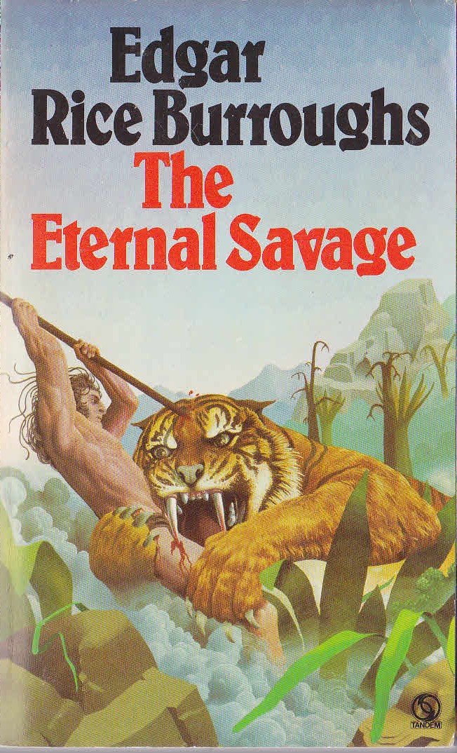 Edgar Rice Burroughs  THE ETERNAL SAVAGE front book cover image