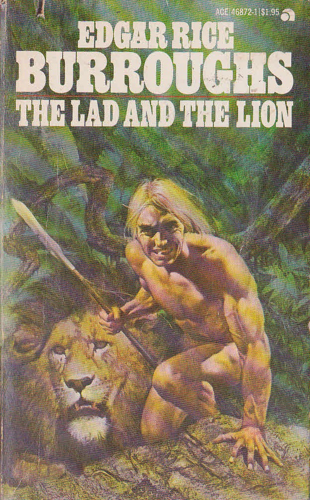 Edgar Rice Burroughs  THE LAD AND THE LION front book cover image