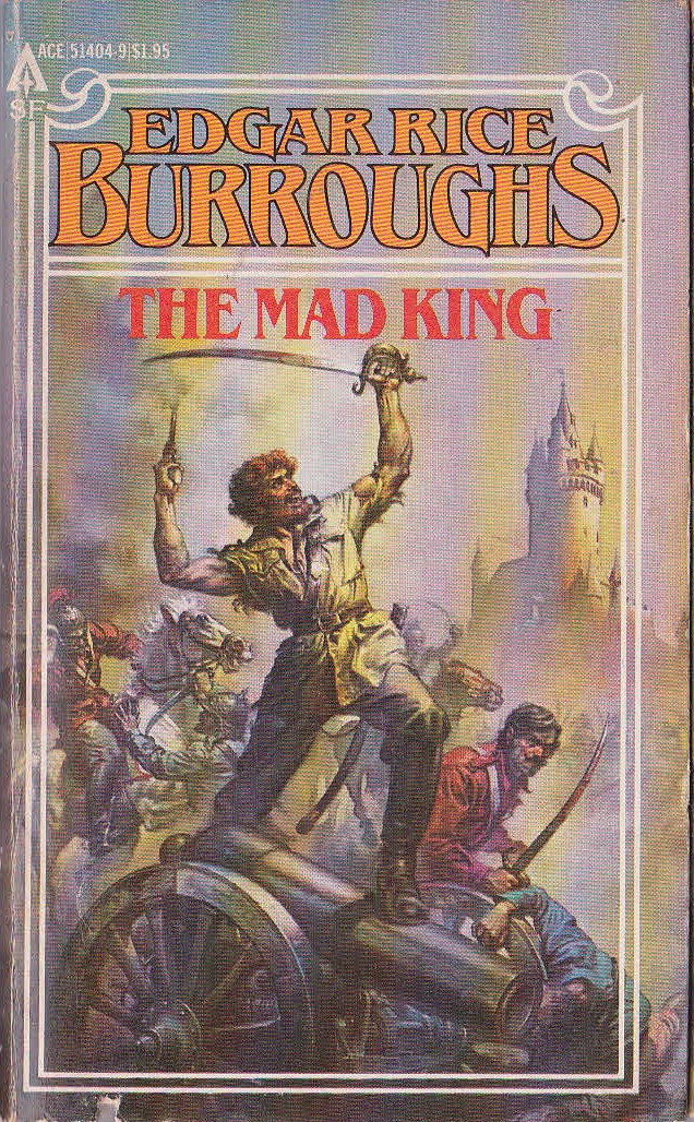 Edgar Rice Burroughs  THE MAD KING front book cover image