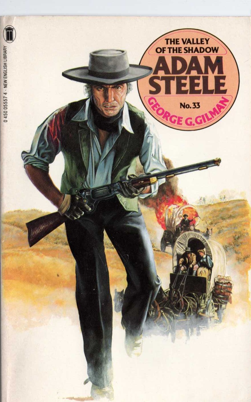 George G. Gilman  ADAM STEELE 33: THE VALLEY OF THE SHADOW front book cover image
