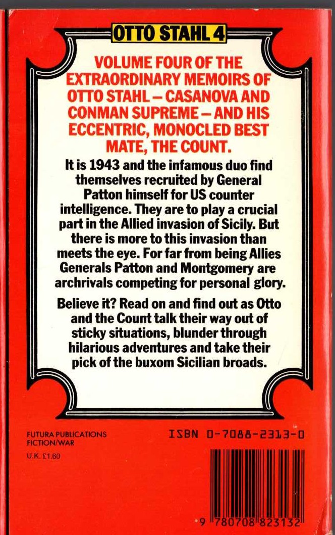 Leo Kessler  OTTO AND THE YANKS magnified rear book cover image