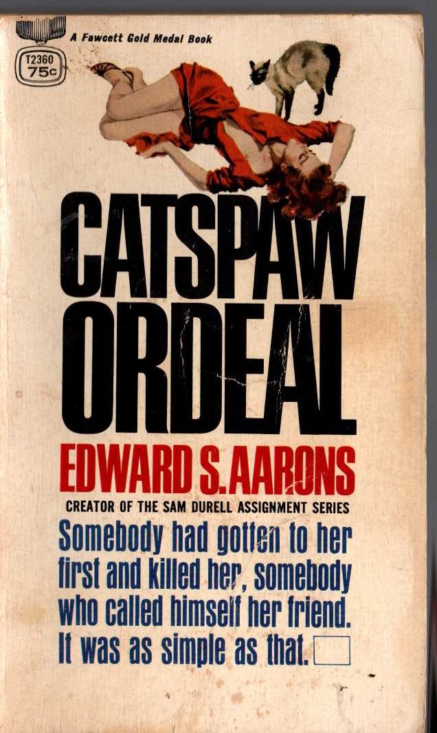 Edward S. Aarons  CATSPAW ORDEAL front book cover image