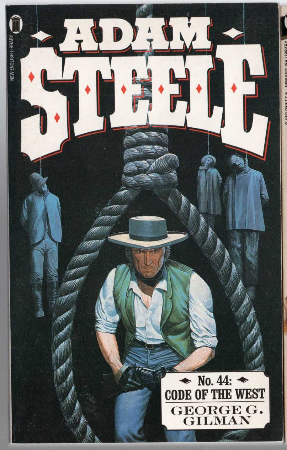 George G. Gilman  ADAM STEELE 44: CODE OF THE WEST front book cover image