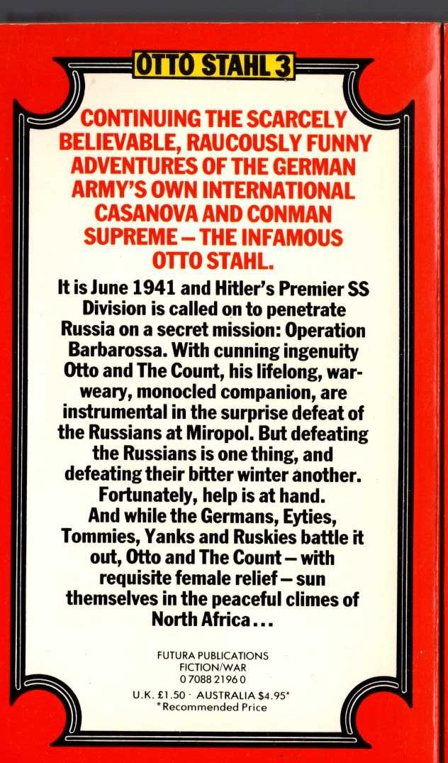 Leo Kessler  OTTO AND THE REDS magnified rear book cover image
