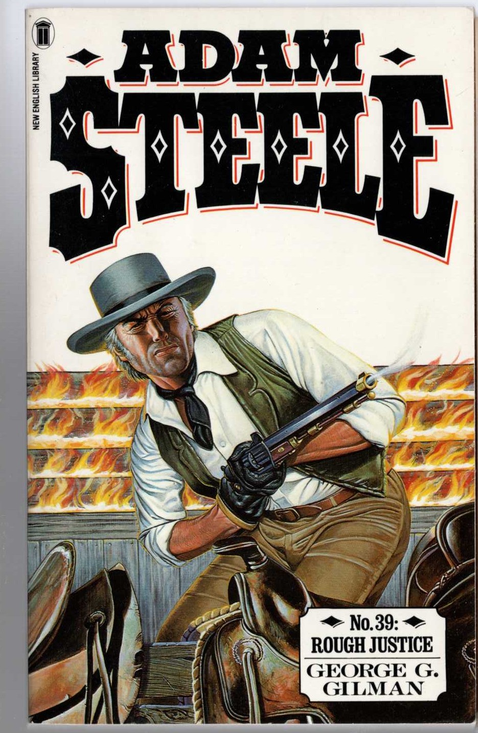 George G. Gilman  ADAM STEELE 39: ROUGH JUSTICE front book cover image