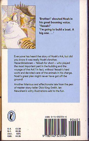 Dick King-Smith  NOAH'S BROTHER front book cover image