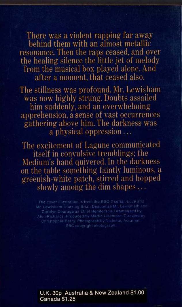 H.G. Wells  LOVE AND MR. LEWISHAM (BBC2) magnified rear book cover image