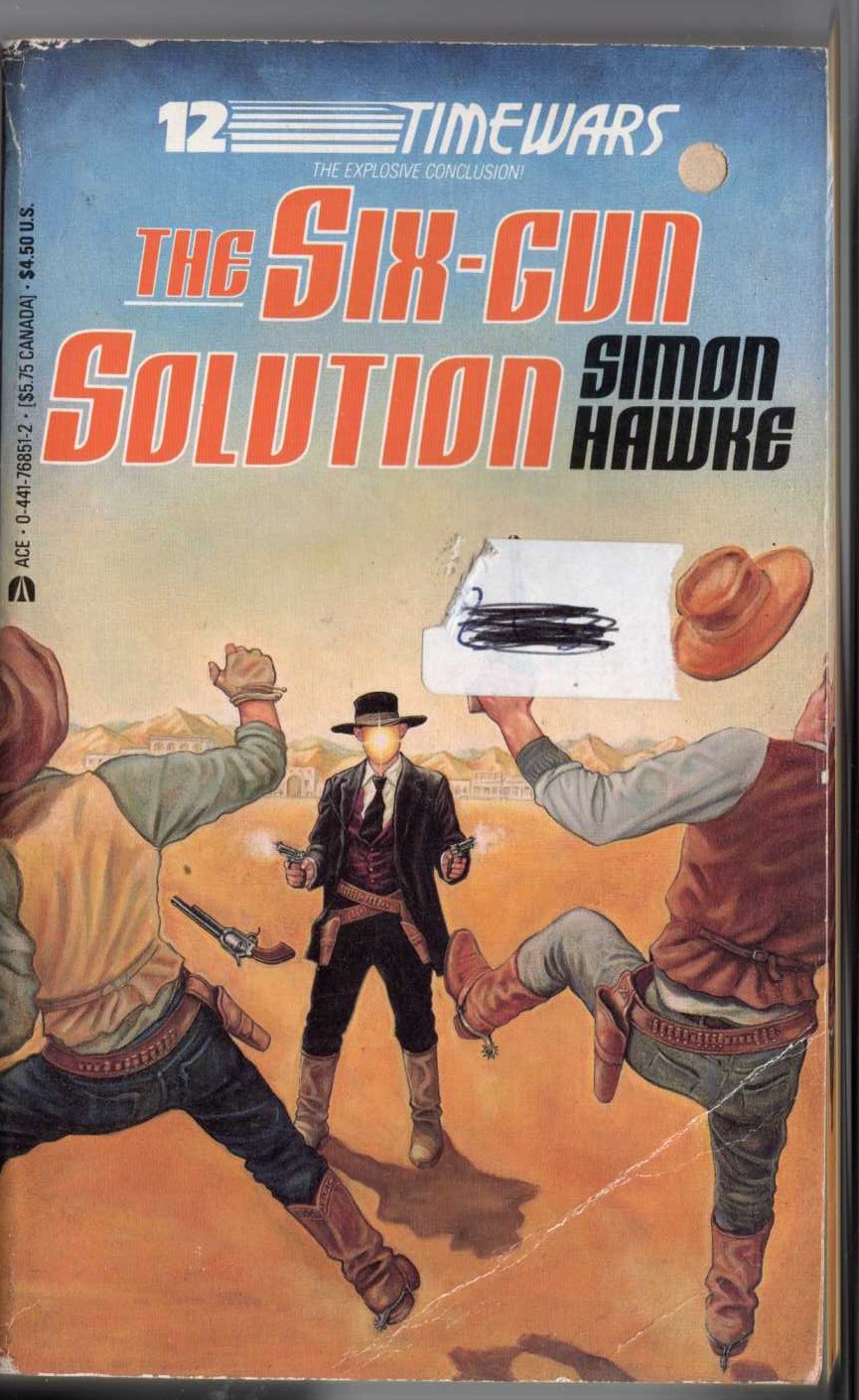 Simon Hawke  THE SIX-GUN SOLUTION front book cover image