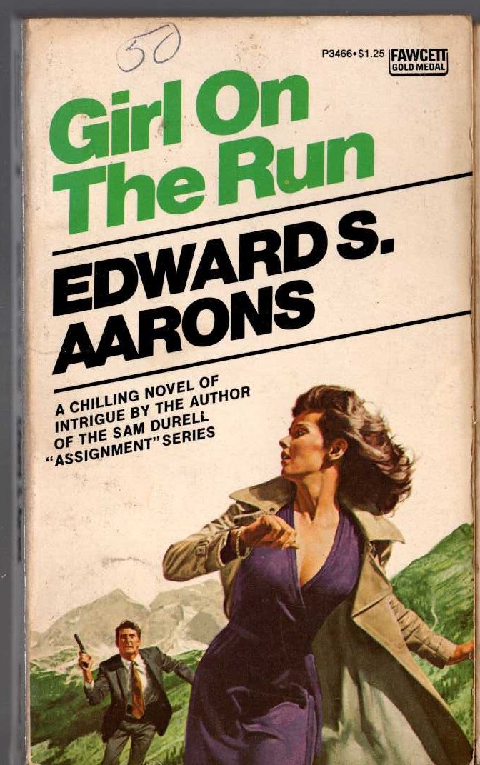Edward S. Aarons  GIRL ON THE RUN front book cover image