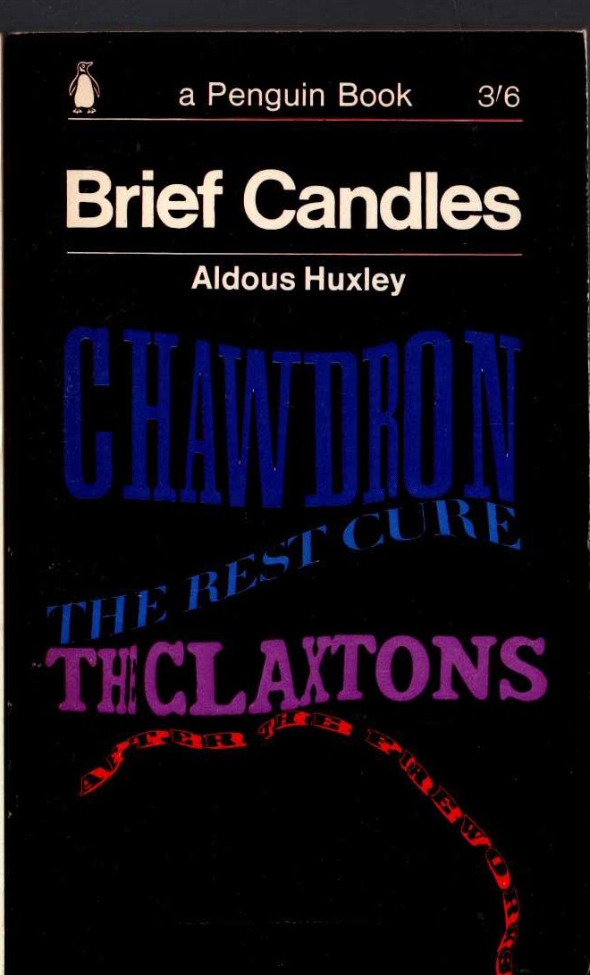 Aldous Huxley  BRIEF CANDLES front book cover image