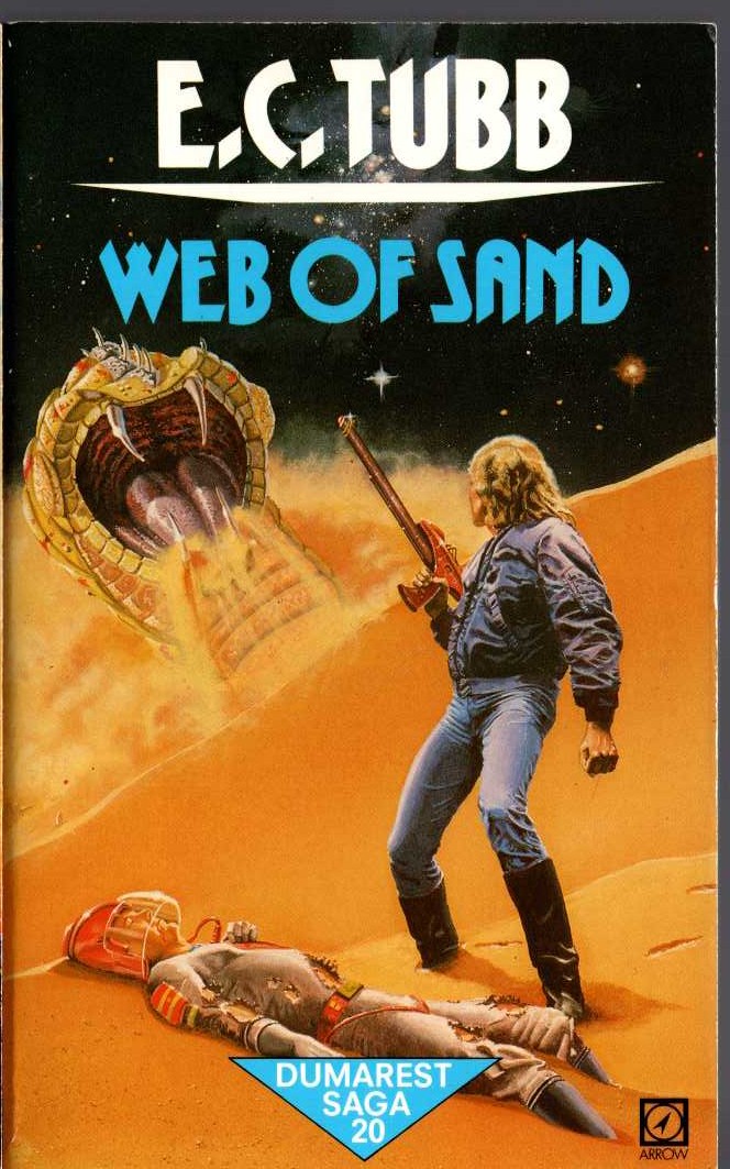 E.C. Tubb  WEB OF SAND front book cover image