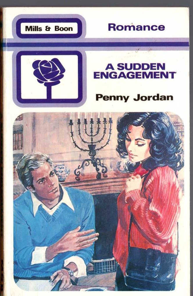 Penny Jordan  A SUDDEN ENGAGEMENT front book cover image