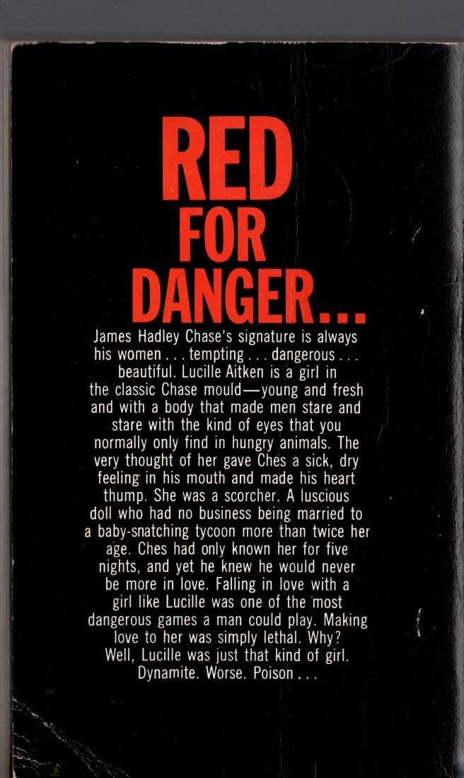 James Hadley Chase  HIT AND RUN magnified rear book cover image