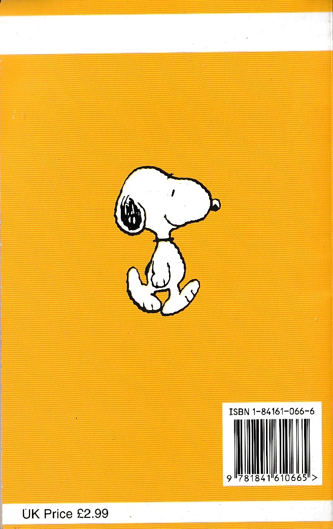 Charles M. Schulz  SNOOPY FEATURES AS MAN'S BEST FRIEND magnified rear book cover image