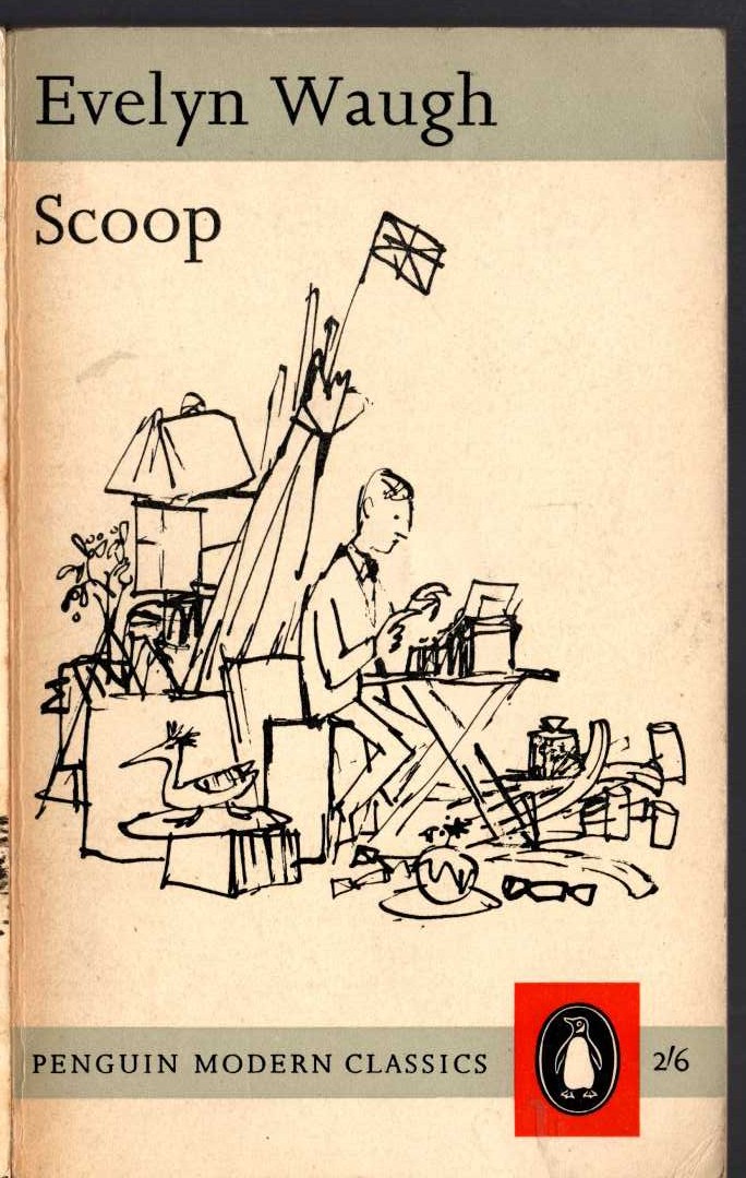 Evelyn Waugh  SCOOP front book cover image