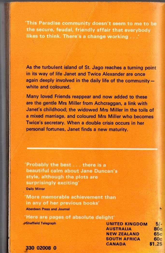 Jane Duncan  MY FRIENDS THE MRS. MILLERS magnified rear book cover image