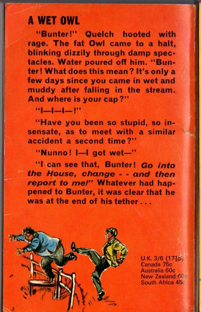 Frank Richards  BILLY BUNTER THE BOLD magnified rear book cover image