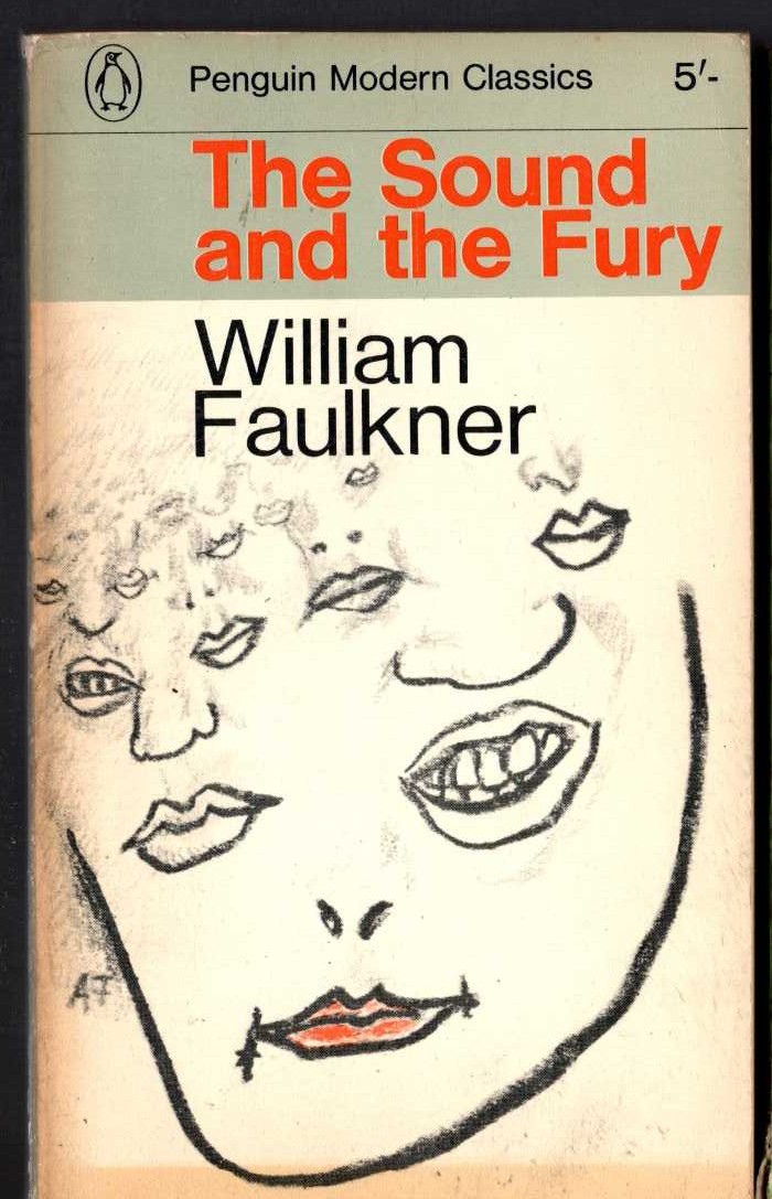 William Faulkner  THE SOUND AND THE FURY front book cover image