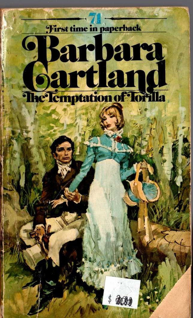 Barbara Cartland  THE TEMPTATION OF TORILLA front book cover image