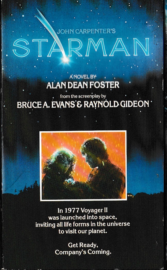 Alan Dean Foster  STARMAN (Film tie-in: Jeff Bridges) front book cover image