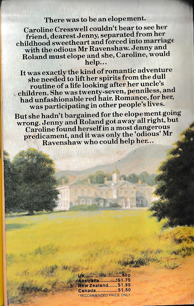 Sylvia Thorpe  ROMANTIC LADY magnified rear book cover image
