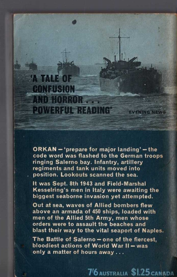 Hugh Pond  SALERNO magnified rear book cover image