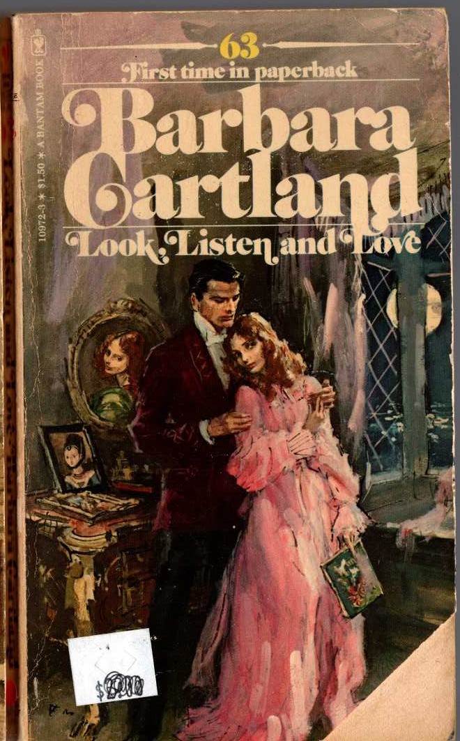 Barbara Cartland  LOOK, LISTEN AND LOVE front book cover image