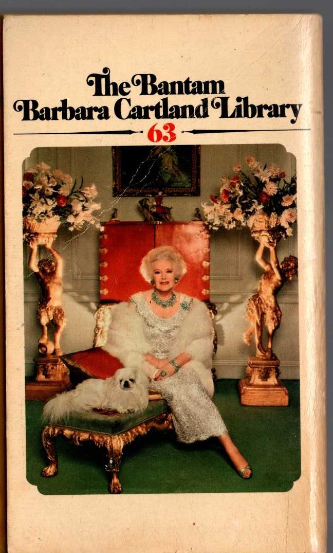 Barbara Cartland  LOOK, LISTEN AND LOVE magnified rear book cover image