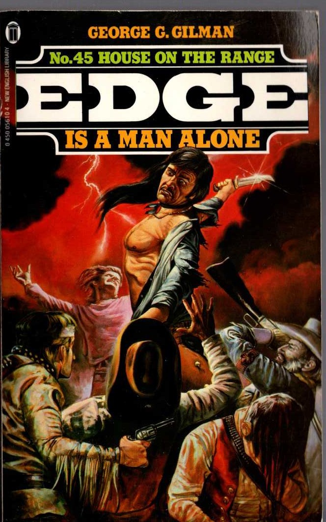 George G. Gilman  EDGE 45: HOUSE ON THE RANGE front book cover image