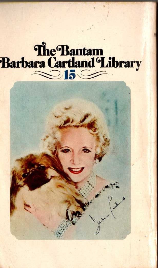 Barbara Cartland  THE MAGNIFICENT MARRIAGE magnified rear book cover image