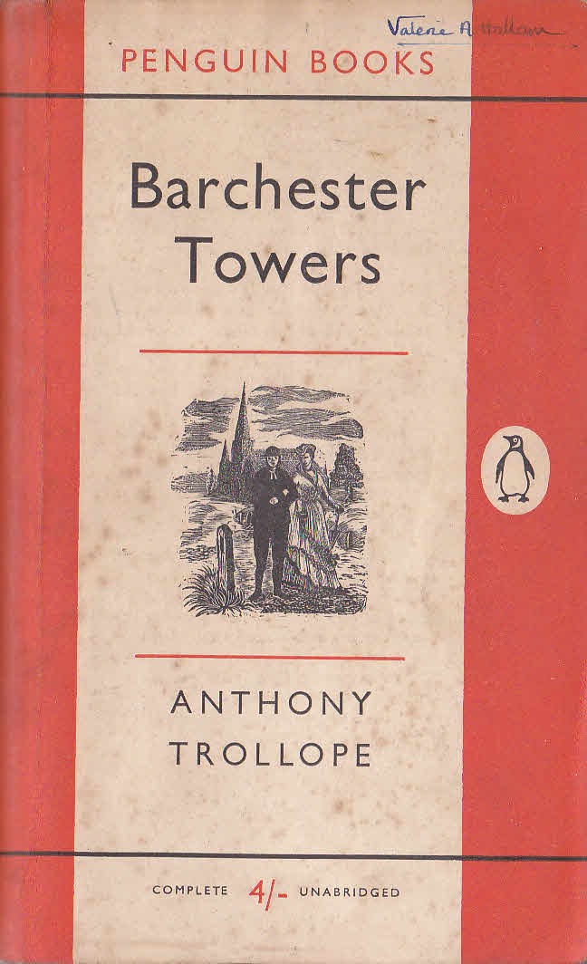Anthony Trollope  BARCHESTER TOWERS front book cover image