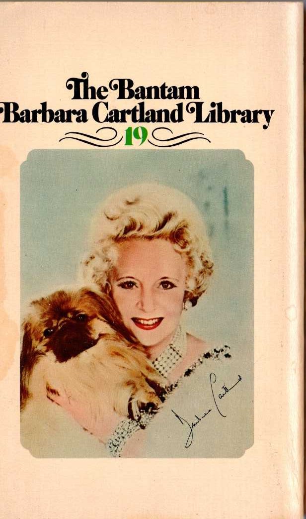 Barbara Cartland  THE SHADOW OF SIN magnified rear book cover image
